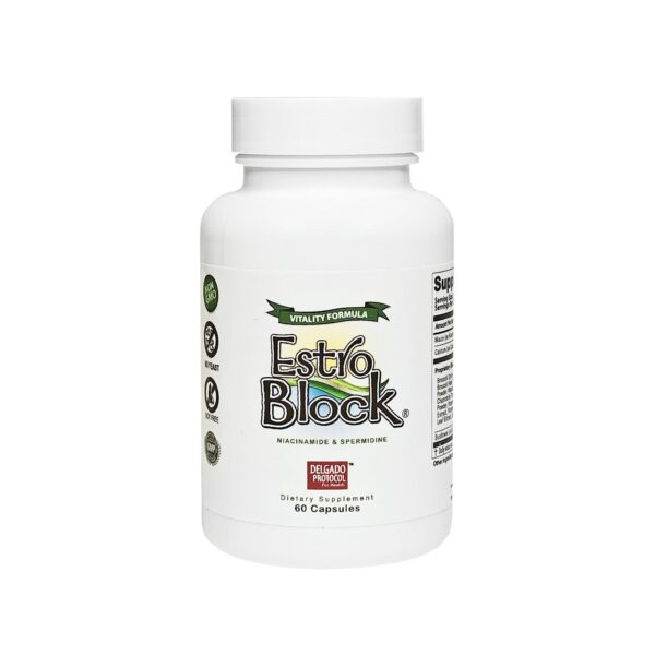 EstroBlock Vitality suplemento detox antioxidante 60 cápsulas
