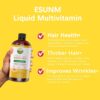 Etiqueta frontal ESUNM multivitamínico líquido