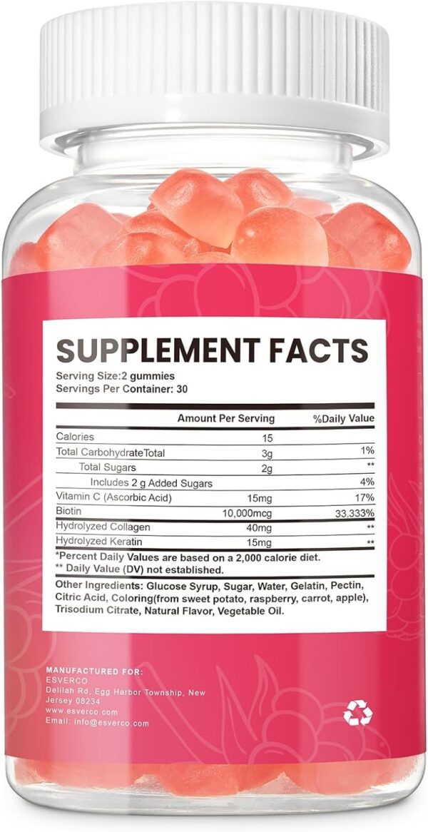 Gomitas Biotina en frasco