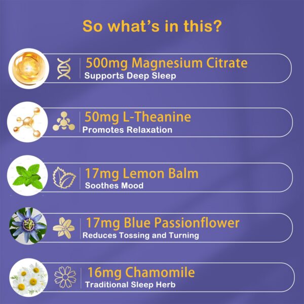 Primer plano de gomitas magnesio citrato