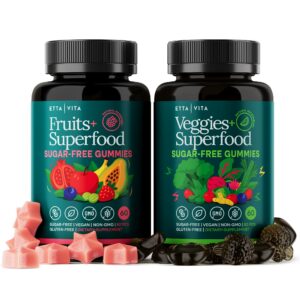 Gomitas Fruits & Veggies sin azúcar – frente