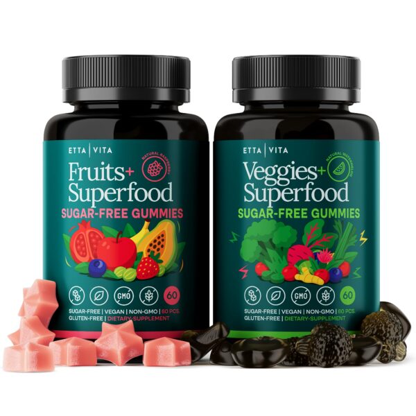 Version 1.0.0 Gomitas Fruits & Veggies sin azúcar – frente