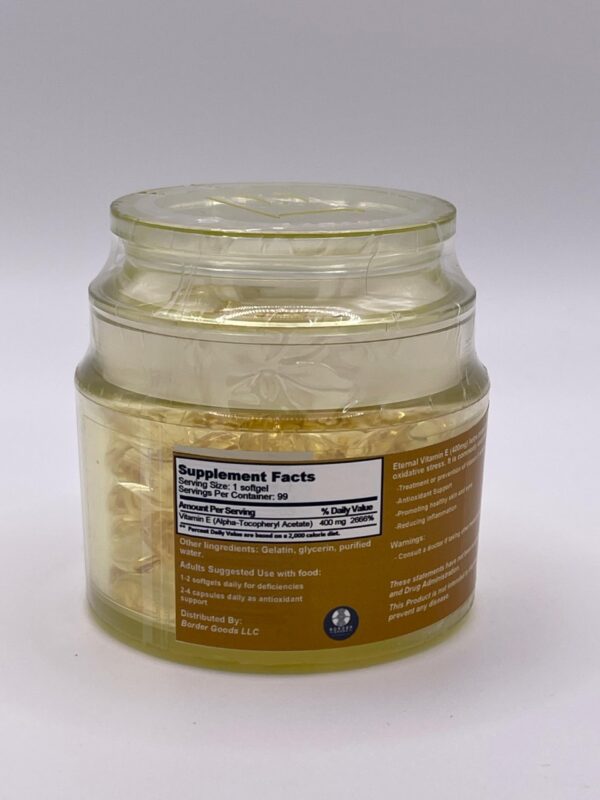 Etiqueta Eternal Vitamin E 400 UI