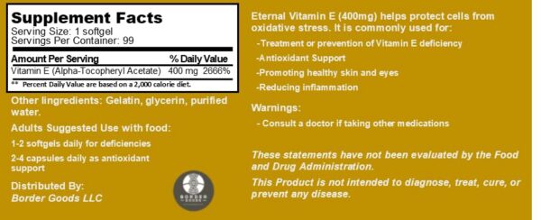 Version 1.0.0 Frasco de Eternal Vitamin E 400 UI