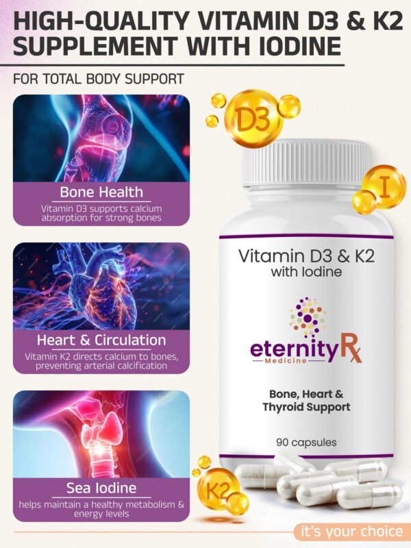 Etiqueta de la fórmula D3 K2