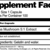 Etiqueta de Agaricus Mushroom TerraVita