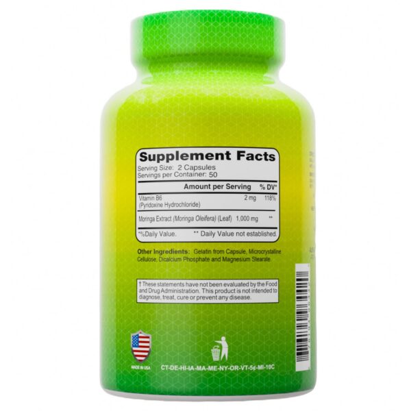 Etiqueta ALFA VITAMINS moringa vitamina.