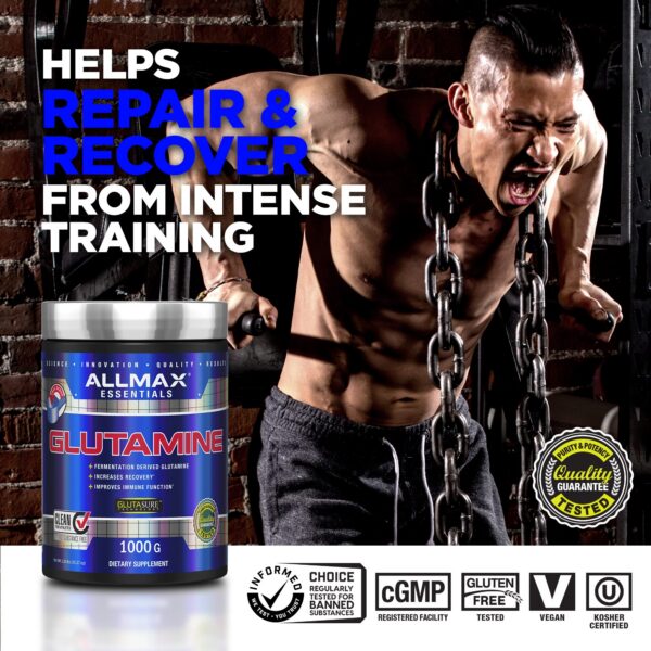 Etiqueta del producto ALLMAX GLUTAMINE