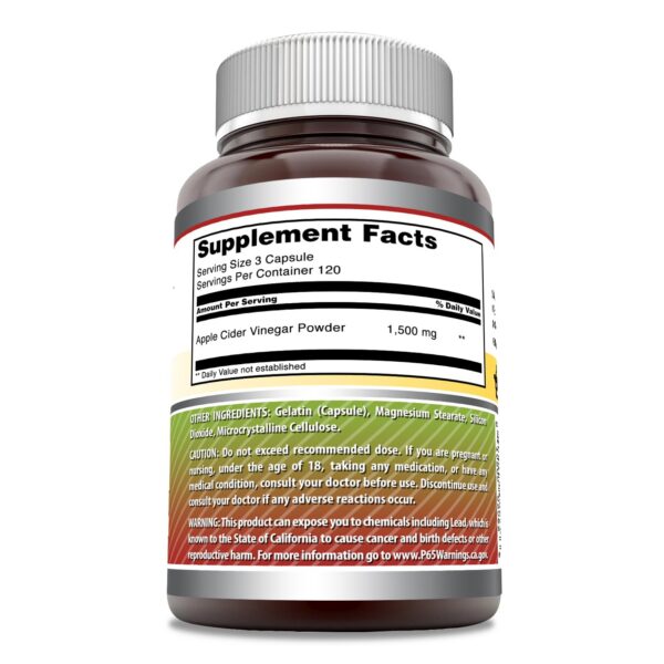 Etiqueta Amazing Formulas Vinagre Sidra Manzana