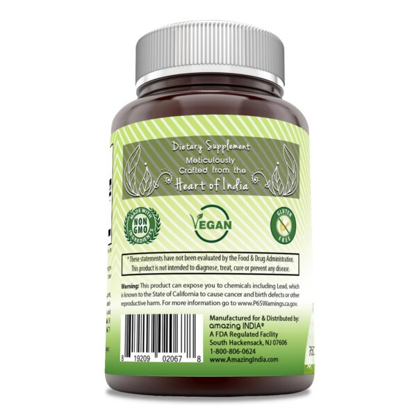Version 1.0.0 Etiqueta Amazing India Triphala suplemento natural Triphala