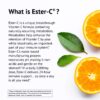 Etiqueta suplemento vitamina C Ester-C no ácida