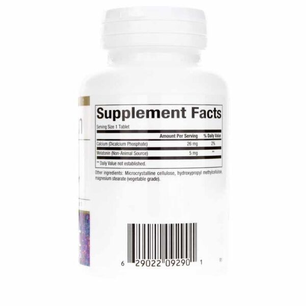 Etiqueta Bioclinic Naturals melatonina 5 mg liberación prolongada