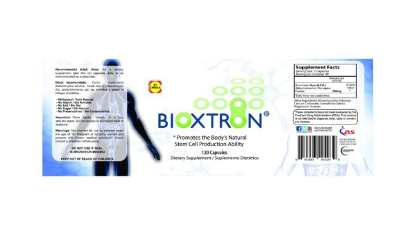 Etiqueta Bioxtron suplemento natural propiedades beneficios