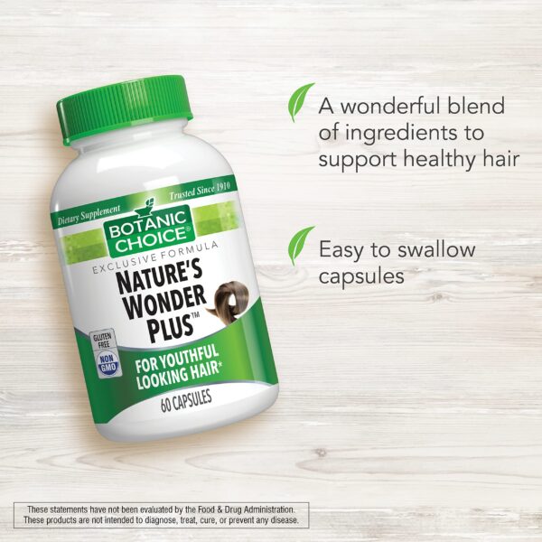 Etiqueta Botanic Choice Nature's Wonder Plus ingredientes