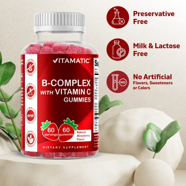 Etiqueta botella gomitas Vitamatic vitamin B C e inositol