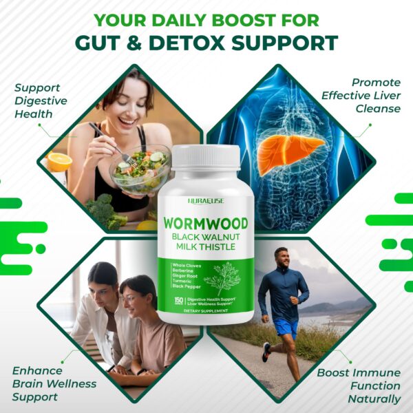 Etiqueta botella NURAFUSE para apoyo salud hígado digestión