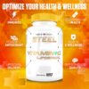 Etiqueta botella Steel Supplements Vitamina C Liposomal