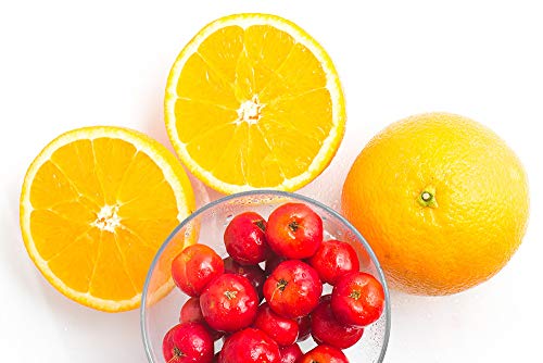 Etiqueta botella vitamina C líquida Raw Garden vista lateral