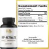 Etiqueta BP-Activate con ingredientes