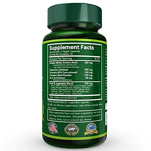 Vista frontal etiqueta Brain Booster fórmula científica para memoria y enfoque