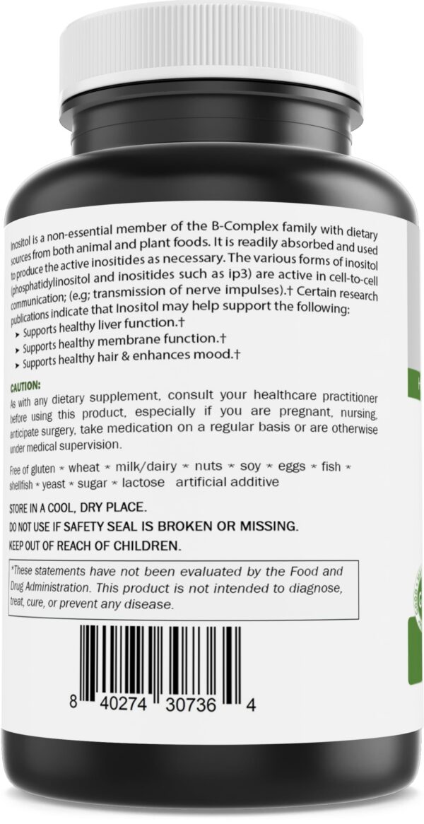 Etiqueta frontal Brieofood Myo-Inositol