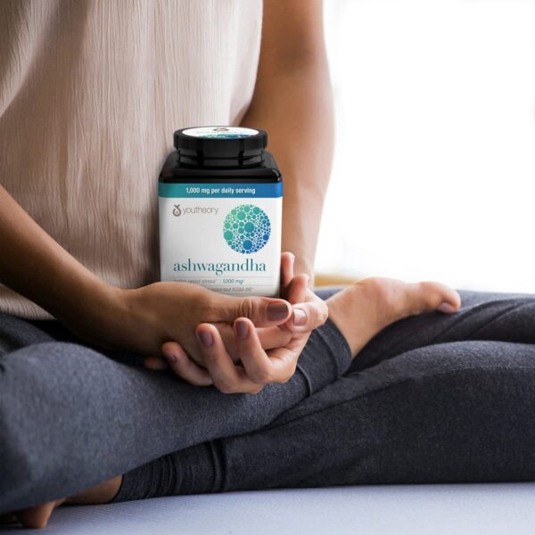 Etiqueta y caja del suplemento Ashwagandha EBAT