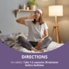 Etiqueta cápsulas 12 en 1 Sleep Xtra melatonina y vitaminas