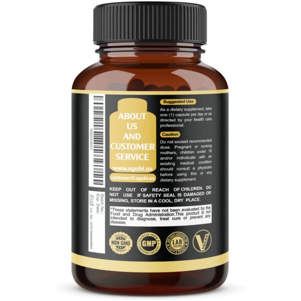 Etiqueta cápsulas agobi Ashwagandha 5 en 1