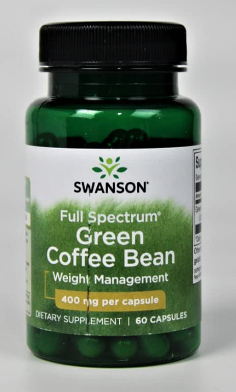 Etiqueta cápsulas café verde Swanson