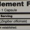 Etiqueta cápsulas raíz de jengibre NOW Foods 550 mg