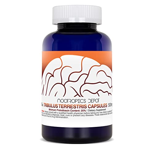 Etiqueta frontal cápsulas Tribulus terrestris dosis 500mg