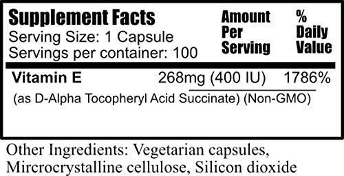 Etiqueta y cápsulas vitamina e diaria manufacturing 400 ui
