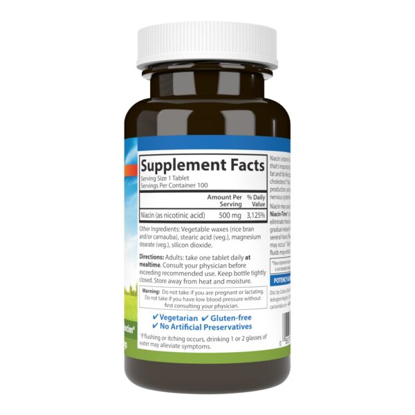 Etiqueta Carlson Niacin-Time 500 mg