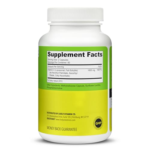 Etiqueta Citrus Kick Liposomal Vitamina C