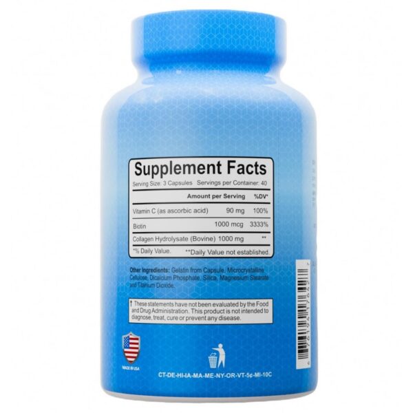 Etiqueta del producto Colágeno Alfa Vitamins