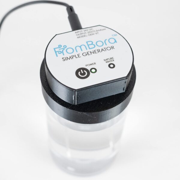 Etiqueta y componentes del kit FromBora Generator Basic