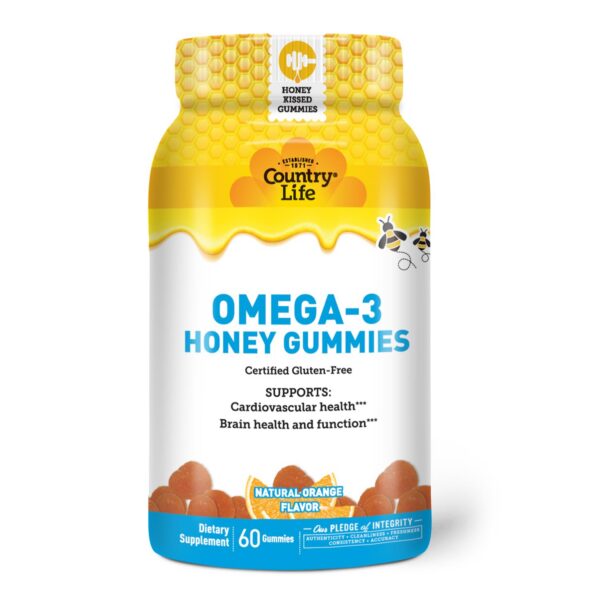 Etiqueta Country Life Omega-3 miel