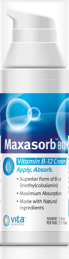 Etiqueta de la crema B12 Vita Sciences