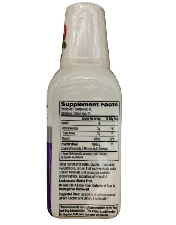 Suplemento Cystex líquido arándano para soporte urinario funcionamiento