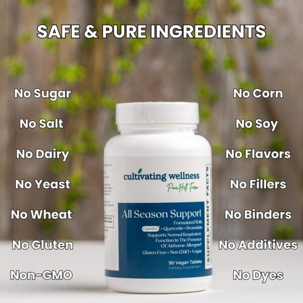 Etiqueta del producto con información de ingredientes