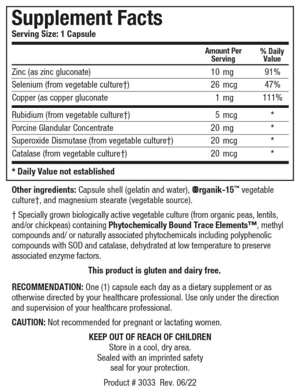 Etiqueta detallada GTA-Forte