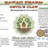 Etiqueta Devil's Claw extracto Hawaii Pharm natural