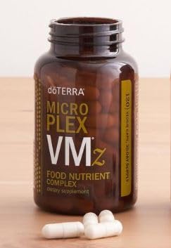 Etiqueta de doTERRA MicroPlex VMz con información nutricional