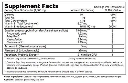 Etiqueta de Dr Ohhira's Propolis Plus