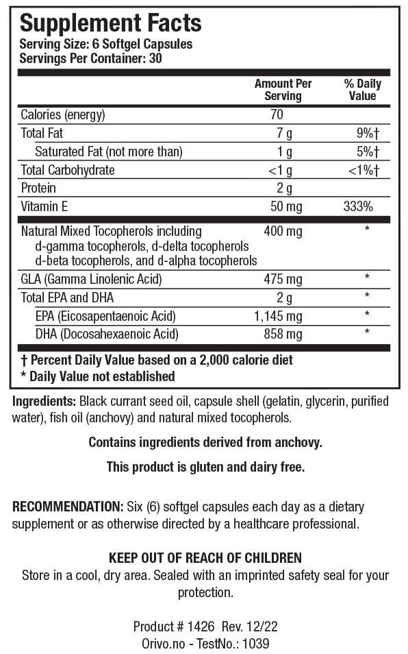 Version 1.0.0 Etiqueta del envase con ingredientes clave