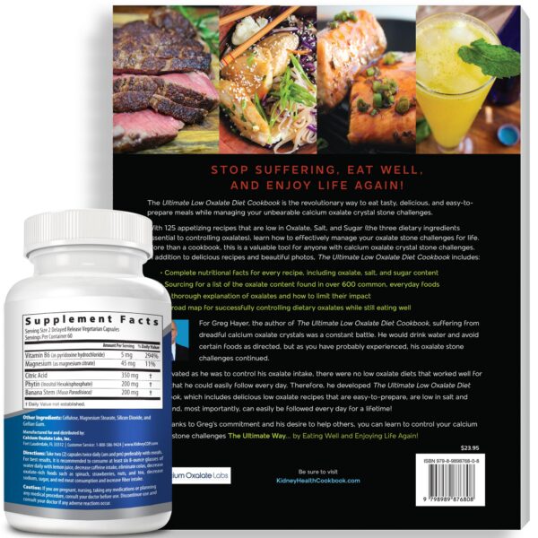 Etiqueta lateral del envase de KIDNEY C.O.P. oxalato de calcio