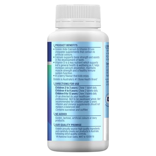 Etiqueta del envase Ostelin calcium y D3 infantil