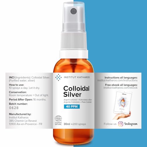 Etiqueta y envase del spray de plata premium