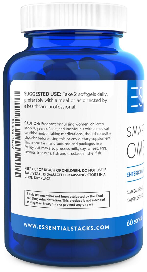 Version 1.0.0 Etiqueta frontal Essential Stacks Omega 3 Smart con 1400 mg EPA DHA