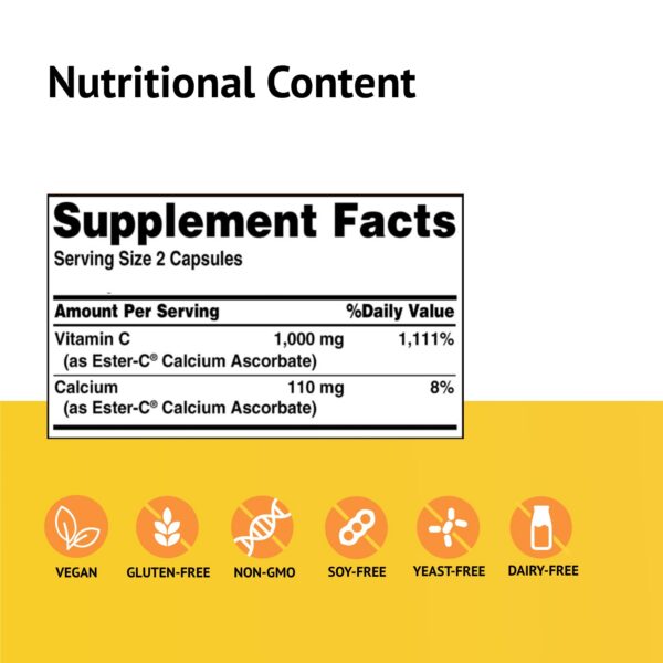Etiqueta Ester-C 500 mg American Health